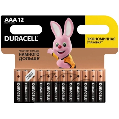 Элемент питания DURACELL BASIC NEW LR03 BL12