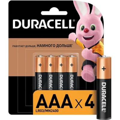 Элемент питания DURACELL BASIC NEW LR03 BL4