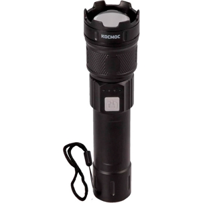 Фонарь ручной КОСМОС (KOC122Lit) аккум/5Вт P50 LED/ZOOM/Li-ion 1200mAh/ABS