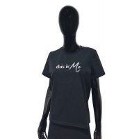 Футболка женская Доброшвейкин Принт черная Это Я размер 48