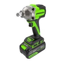 Гайковерт ударный аккумуляторный Greenworks IW5500, б/щет, 1/2' 500Нм, 3 реж. 1х5Ач,ЗУ (3805007CUG)