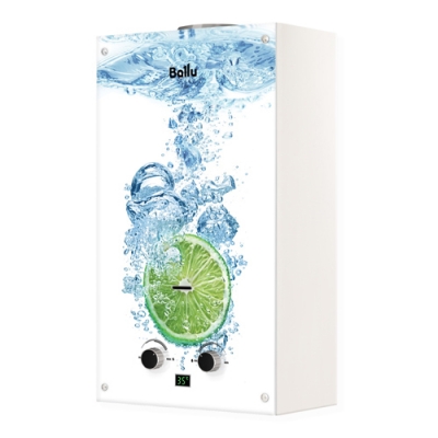 Газовая колонка Ballu GWH 10 Fiery Glass Lime (Принт:Лайм)