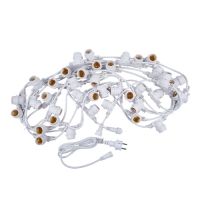 Гирлянда Белт-лайт, 10м + 1,5м сетевой шнур. 40 патронов E27, шаг 25см. Белая. TM UnielUDL-K110 40/E Гирлянда Белт-лайт, 10м + 1,5м сетевой шнур. 40 патронов E27, шаг 25см. Белая. TM UnielUDL-K110 40/E