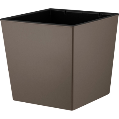 Горшок цветочный InGreen London CUBE 250х250мм 11,6л c дренажной вставкой французский платан IG7801