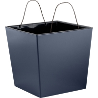 Горшок цветочный InGreen Лондон CUBE 250х250мм 11,6л c дренажной вставкой серый IG7801