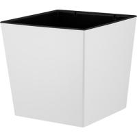 Горшок цветочный "London CUBE" 177 х 177 мм, 4,2 л c дренажной вставкой, белоснежный жасмин IG7800