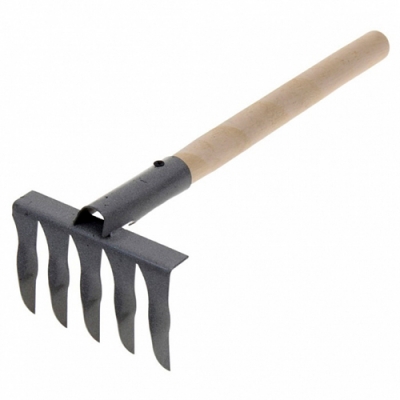 Грабли витые СтройСад 5-зубые с черенком термо