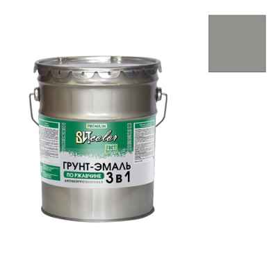 Грунт-эмаль по ржавчине 3 в 1 ВИТcolor серый ГРАФИТОВЫЙ RAL 7024 20 кг