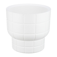 Кашпо КАРЕ IDEA D280мм 7,8л со вставкой Белый