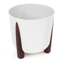 Кашпо на ножках Жардин Альтернатива 21л с дренажной вставкой белый (уп.2) М9127 Кашпо на ножках Жардин Альтернатива 21л с дренажной вставкой белый (уп.2) М9127