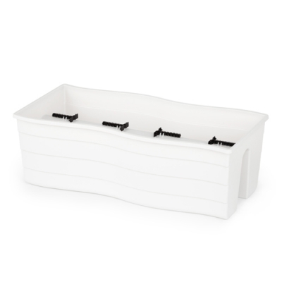 Кашпо на перила 585х280х200 большое (белый) (уп.5) М8923 г.Октябрьский Кашпо на перила 585х280х200 большое (белый) (уп.5) М8923 г.Октябрьский