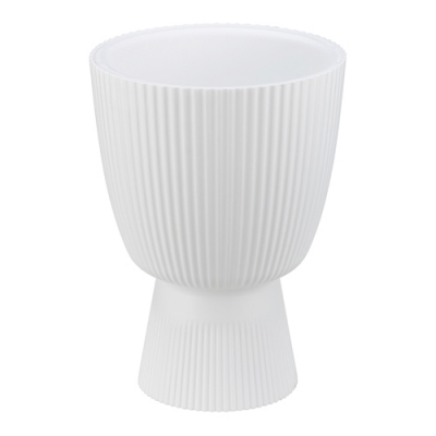 Кашпо ВЕЛЬВЕТ IDEA D220мм 3,7л со вставкой белый