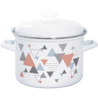 Кастрюля 4.5л С-16154АП2 ТРЕУГОЛЬНИКИ (г.Лысьва)