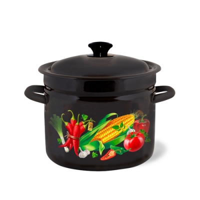 Кастрюля 41804-192/6 7л (корич.) пр-во ООО "КМК" по 2 шт в уп