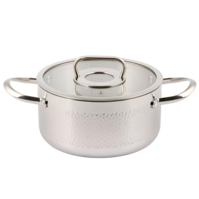 Кастрюля нерж, 3.2 л, с крыш, крыш стекло, Daniks, Навия, индукц, SD-0136-20 (505753)