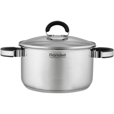 Кастрюля Rondell Brando RDS-1804 3.1л. d=20см (с крышкой) стальной