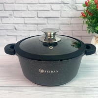 Кастрюля ZEIDAN Z-501034 3,0 л с крышкой Black