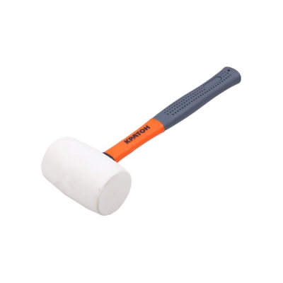 Киянка фиберглассовая обрезиненная рукоятка Кратон 0,45 кг белая