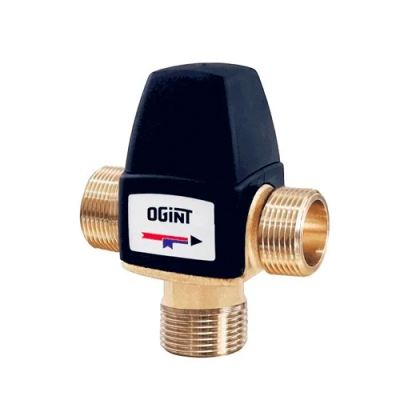 Клапан смесительный Ogint Ду15 Ру10 м/м Kvs2.1 30-65C т/стат лат выход нижний