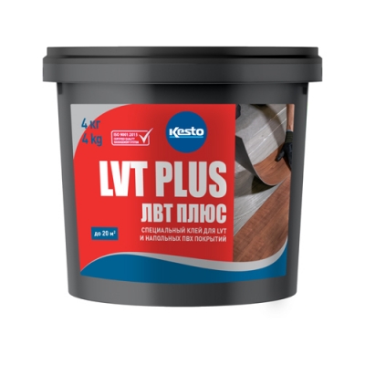 Клей для LVT и напольных покрытий специальный Kesto LVT Plus 4кг Клей для LVT и напольных покрытий специальный Kesto LVT Plus 4кг