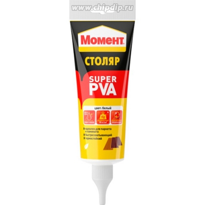 Клей Момент Столяр Супер ПВА 125 гр 3040160 Клей Момент Столяр Супер ПВА 125 гр 3040160