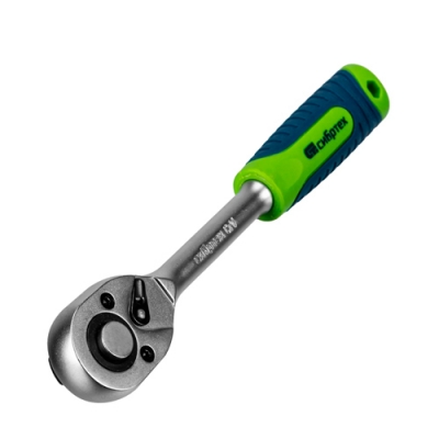 Ключ-трещотка 1/2", 45 зубьев, с быстрым сбросом, матовый хром// Сибртех арт.14023 Ключ-трещотка 1/2", 45 зубьев, с быстрым сбросом, матовый хром// Сибртех арт.14023