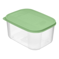 Контейнер для продуктов "Verona" прямоугольный 0,85л с гибкой крышкой зеленый 1350