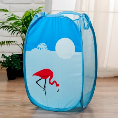 Корзина для игрушек Фламинго, цвет голубой 2523078