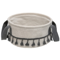 Корзина стеллажная с ручками "Кантри", Д250 Ш250 В120, пепельный арт.LIS-88M