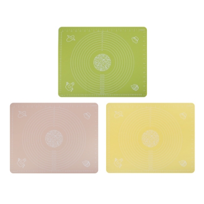 Коврик силиконовый для раскатки теста с принтом,VETTA, 50х40см, 3 цвета (856-178)