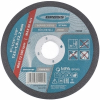 Круг отрезной по металлу, 125 х 1,0 х 22,2 мм // GROSS арт.74368