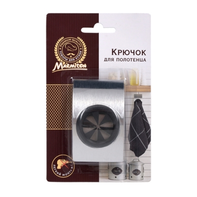 Крючок на клеевой основе, нержавеющая сталь, 8*5 см MARMITON /240/20 17612