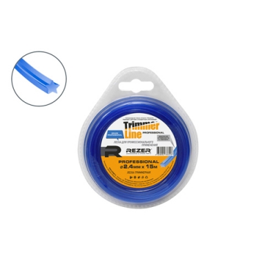 Леска PROFESSIONAL 2.4мм 15м звезд. Rezer (10/120шт. в кор.) код 30286 Леска PROFESSIONAL 2.4мм 15м звезд. Rezer (10/120шт. в кор.) код 30286