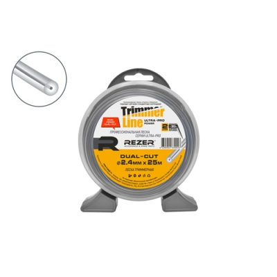 Леска Ultra-pro DUAL-CUT 2.4мм 25м кругл. Rezer (12/96 в кор.) код 30026 Леска Ultra-pro DUAL-CUT 2.4мм 25м кругл. Rezer (12/96 в кор.) код 30026