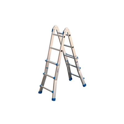 Лестница ТТ43 алюминиевая шарнирная телескопическая 4x3