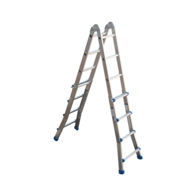 Лестница ТТ44 алюминиевая шарнирная телескопическая 4x4