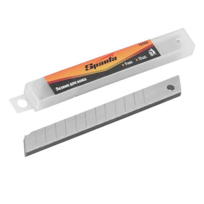 Лезвия, 9 мм, 10 штук// Sparta арт.78968