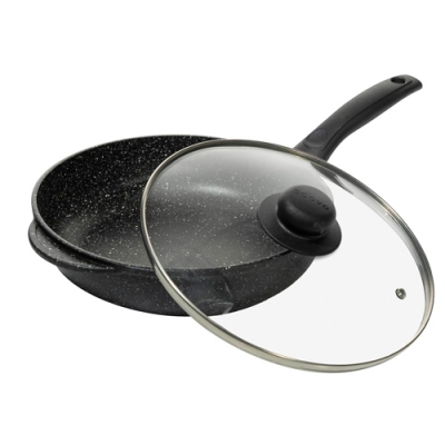 Литая сковорода 24см ст.кр. (ЛТ-009)