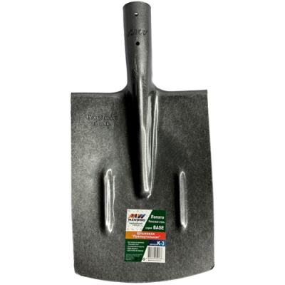 Лопата штыковая прямоугольная рельсовая сталь К-3 серия БАЗА