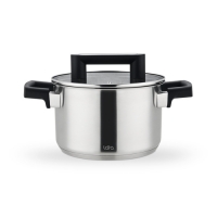 LR02-451 Кастрюля LARA (нерж) СИРИУС 18x11,5см 2.9л, 5-ти сл.индукционное капс.дно, все типы плит