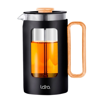 LR06-66-650 Френч-пресс <650мл> Система фильтрации SS 304, двойное боросиликатное стекло LR06-66-650 Френч-пресс <650мл> Система фильтрации SS 304, двойное боросиликатное стекло