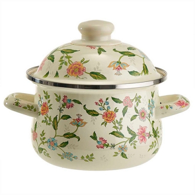 MetaLLoni EM-1504 Кастрюля эмалированная с эмалированной крышкой 1,5 л,d=16см,"Прованс"(6) MetaLLoni EM-1504 Кастрюля эмалированная с эмалированной крышкой 1,5 л,d=16см,"Прованс"(6)