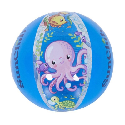 Мяч надувной пляжный "Мир океана" 40 см 53013 Sunclub арт.109424