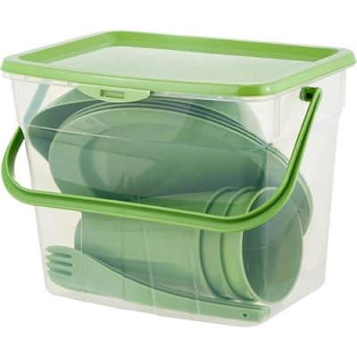 Набор для пикника Sugar&Spice Vanilla на 3 персоны (11 предметов) фисташка SE1808 Набор для пикника Sugar&Spice Vanilla на 3 персоны (11 предметов) фисташка SE1808