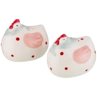 Набор для специй из 2 пр. кол. "Курочка" 5,7*7,2*6 см без упаковки (мал=12наб./кор=144наб..) 491-109 Набор для специй из 2 пр. кол. "Курочка" 5,7*7,2*6 см без упаковки (мал=12наб./кор=144наб..) 491-109