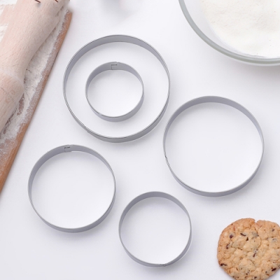 Набор форм для вырезания печенья 5 шт "Круг" 7x7x1,5 см арт.3863468 г.Екатеринбург