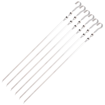 Набор шампуров ECOS 560*10*1,0мм, угловой, с витком, 6шт. арт.009382