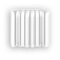 Накладки для плинтуса округлого 80мм "Идеал Дюра" (набор из 8 эл. во флоупаке), 001 Белый