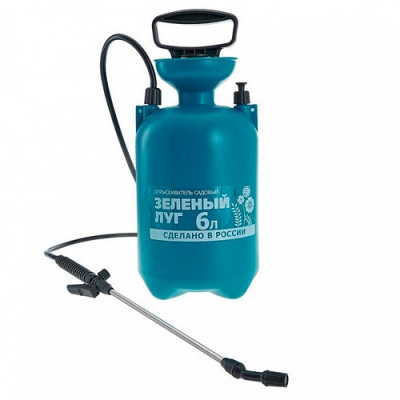 Опрыскиватель пневматический садовый "ЗЕЛЕНЫЙ ЛУГ" 6 л (алюминиевая удочка) (6)