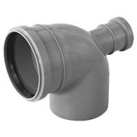 Отвод канализационный универсальный с выходом (правый) 110/50 87 град RU-TB ПП (16 шт.)